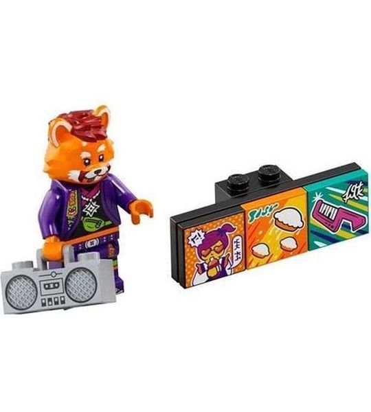 LEGO VIDIYO Bandmates Serie 1 - Rode Panda Danser Minifiguur 43101
