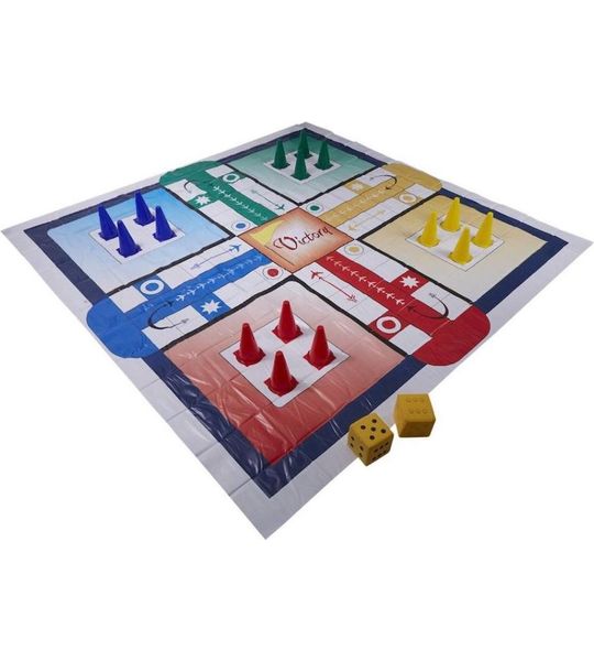Ludo Giga Groot - 100x100 cm Indoor en Outdoor spel