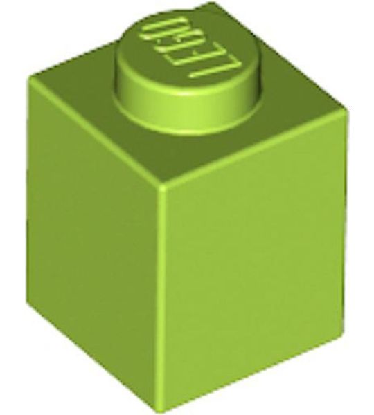 LEGO 3005 Steen 1x1 Lime (100 stuks)