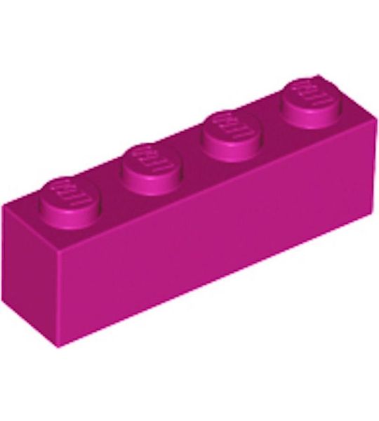 LEGO 3010 Steen 1x4  Magenta (100 stuks)