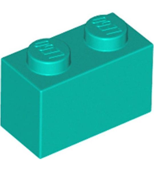 LEGO 3004 Steen 1x2 Donker Turquoise (100 stuks)