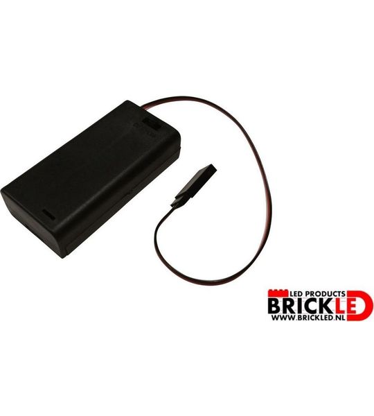 BrickLED 1 x AA Batterij blok - Verlichting voor LEGO