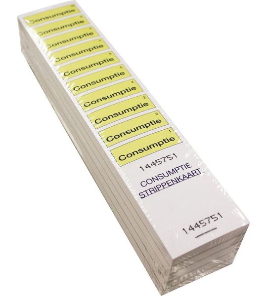 Consumptiebonnen geel
