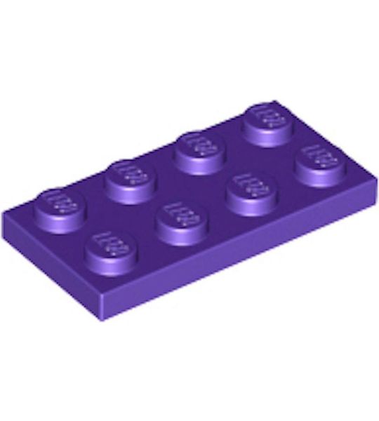 LEGO 3020 Plate 2x4 Donker Paars (100 stuks)