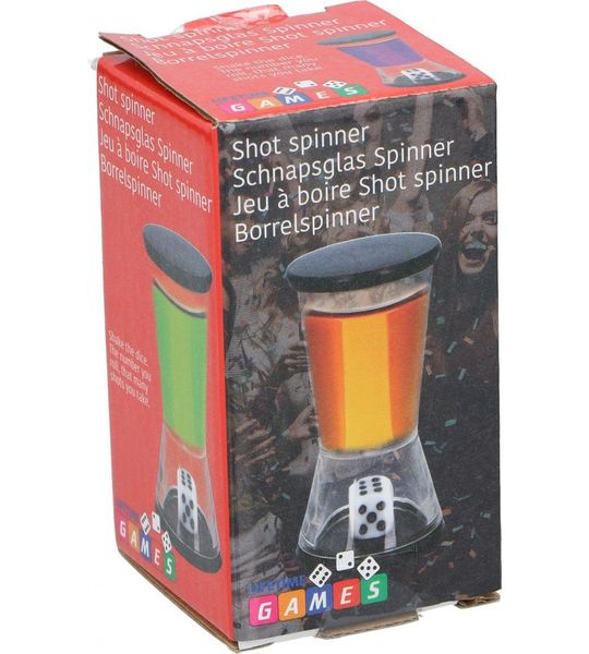 Lifetime Games Drankspel Dobbelshotje Unisex Transparant 2-delig