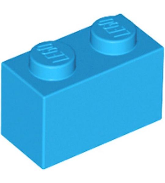 LEGO 3004 Steen 1x2  Donker Hemels Blauw (100 stuks)