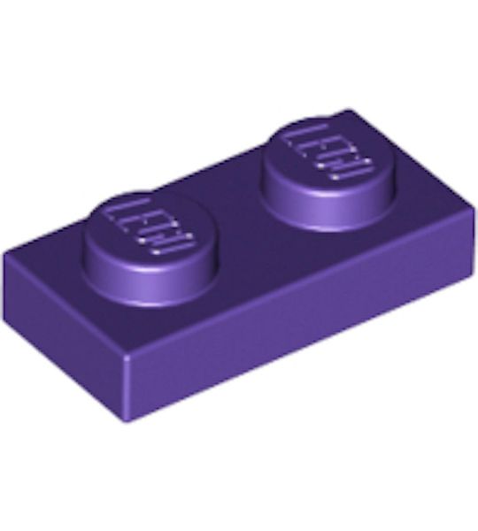 LEGO 3023 Plate 1x2 Donker Paars (100 stuks)