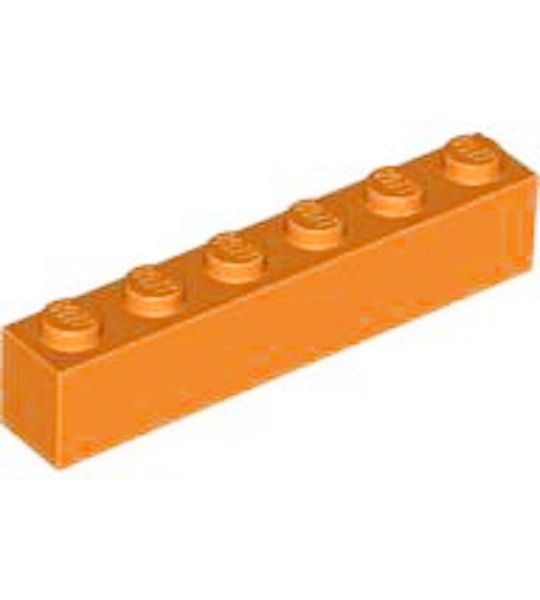 LEGO 3009 Steen 1x6 Oranje (100 stuks)