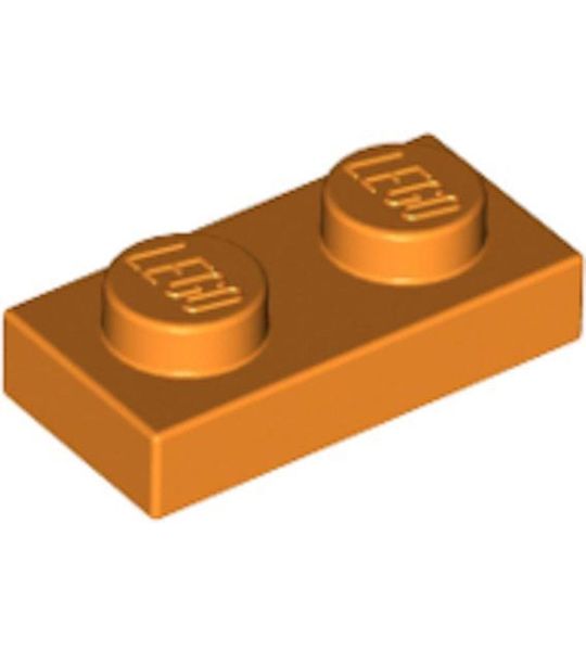 LEGO 3023 Plate 1x2 Oranje (100 stuks)