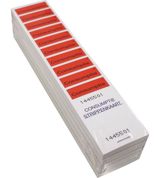 Consumptiebonnen rood