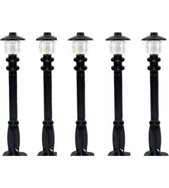 LEGO Lantaarnpaal Zwart | 5 Stuks