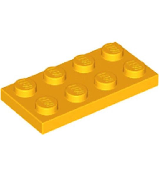 LEGO 3020 Plate 2x4 Fel Licht Oranje (100 stuks)