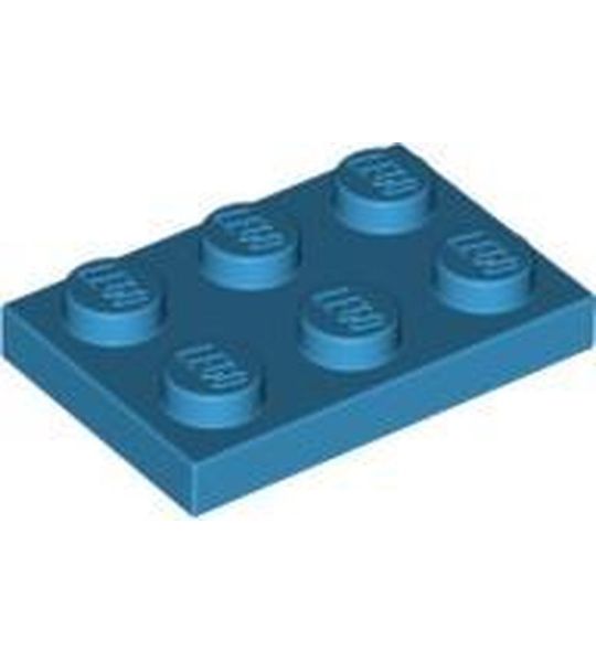 LEGO 3021 Plate 2x3 Donker Hemels Blauw (100 stuks)
