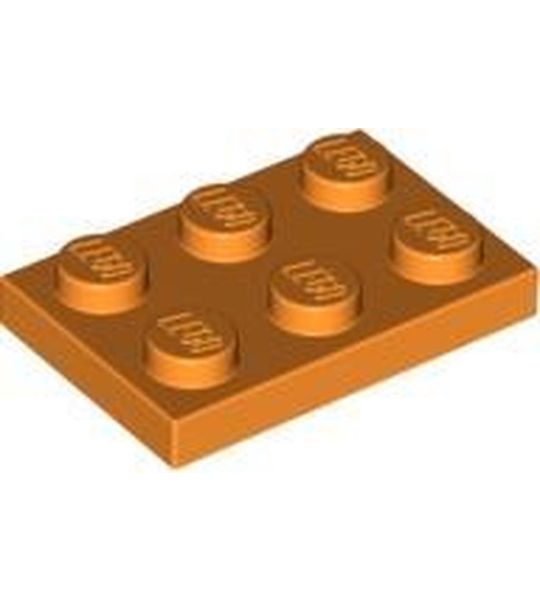 LEGO 3021 Plate 2x3 Oranje (100 stuks)
