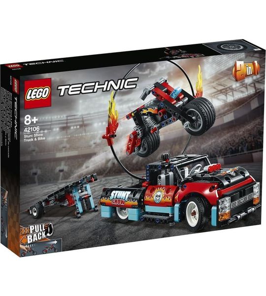 Lego Technic 42106 2in1 Pull-Back Stunt Show Truck en Motor