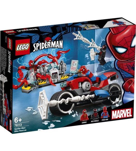LEGO Marvel Super Heroes Spider-Man bike reddingsactie - 76113