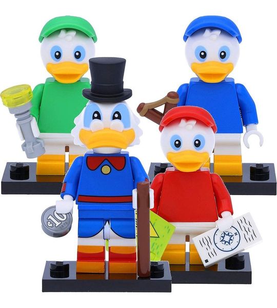 LEGO 71024 Disney Serie 2 minifiguren: Tick #3, Trick #4, Track #5 en Dagobert Duck #6