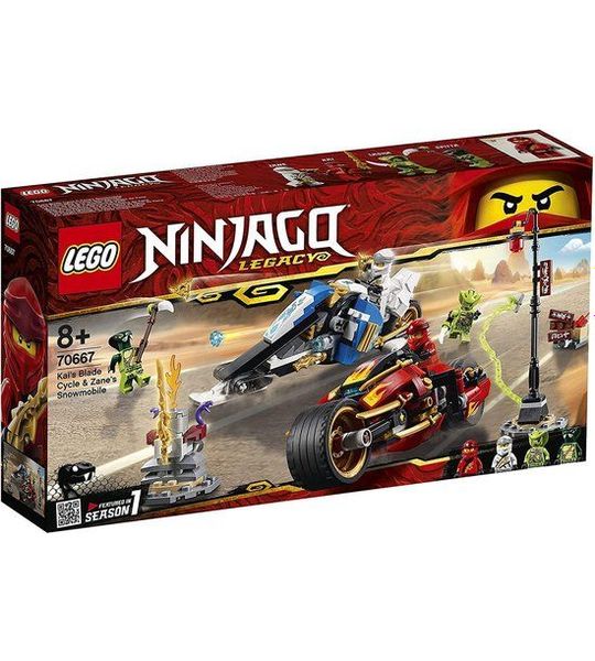 Lego - Ninjago - Kai’s vuurmotor & Zanes sneeuwscooter - Actiespeelset