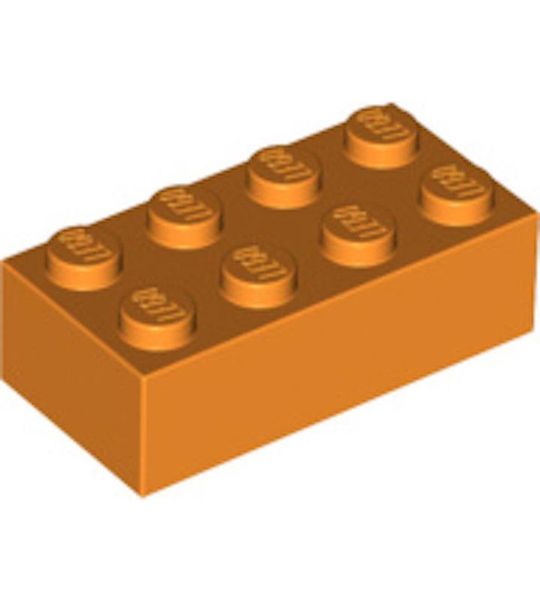 LEGO 3001 Steen 2x4 Oranje (100 stuks)