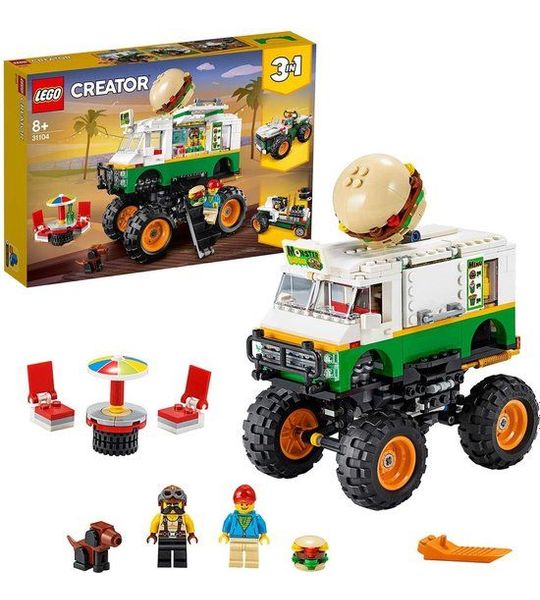 Lego Creator - 3-in-1 Burger Monstertruck - Terreinwagen bouwset