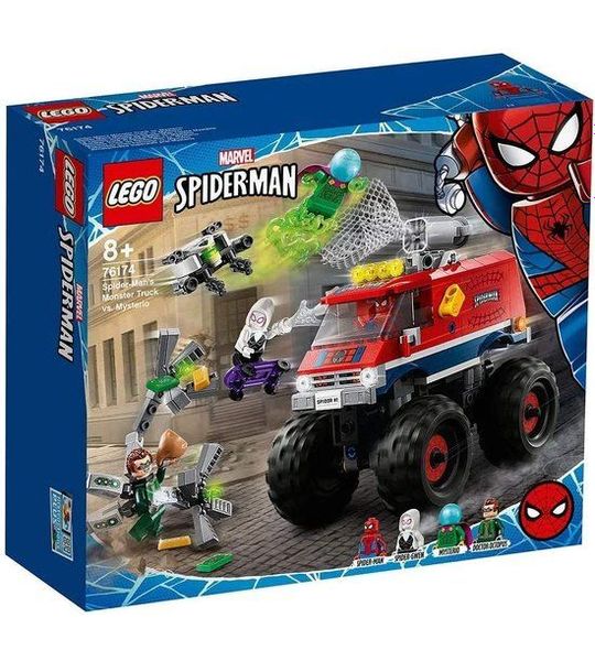 Lego - Super Heroes Marvel Spidermans monstertruck - Doctor Octopus en spin Gwen - Bouwset met app