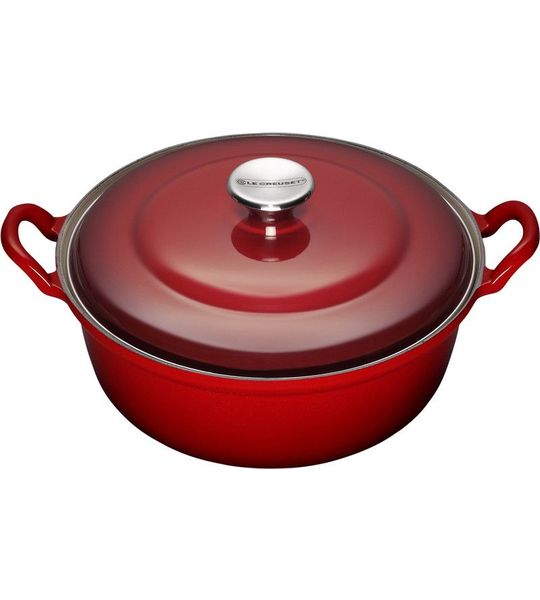 Le Creuset Faitout Stoof-/Braadpan 24 Kersenrood