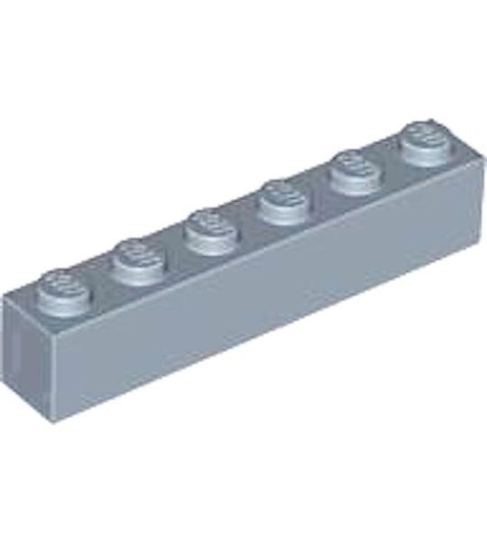 LEGO 3009 Steen 1x6 Zand Blauw (100 stuks)