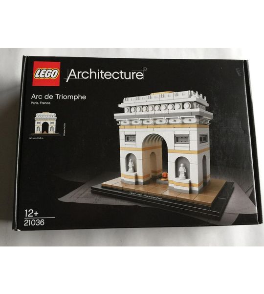 LEGO 21036 Architecture Arc de Triomphe- sealed maar doos is licht beschadigd