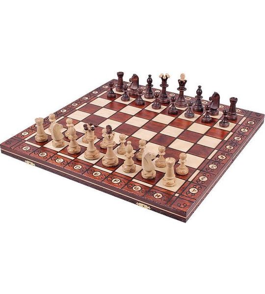 Consul - schaakbord met schaakstukken – Schaakspel -48x48cm. - Luxe uitvoering