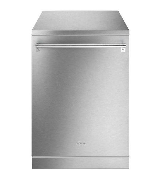 Smeg LVSP34BQSTX Vrijstaande vaatwasser Staal