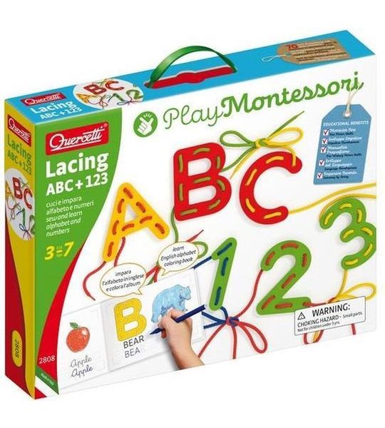 cijfers en letterlijn ABC+123 Play Montessori