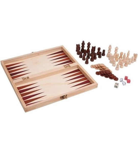 houten spellendoos 30 x 29 x 2 cm