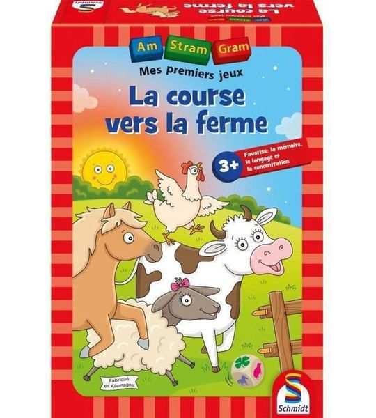 SCHMIDT SPIELE Bordspel De vlucht naar de boerderij - Am Stram Gram