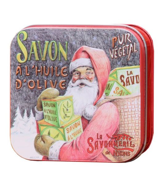 Blikje Savon de Marseille Kerstman