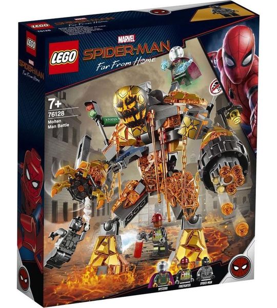 Lego Marvel Spiderman 76128 Molten Man Duel