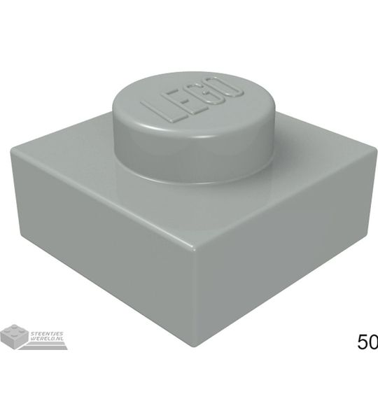 LEGO 3024 Lichtgrijs 50 stuks