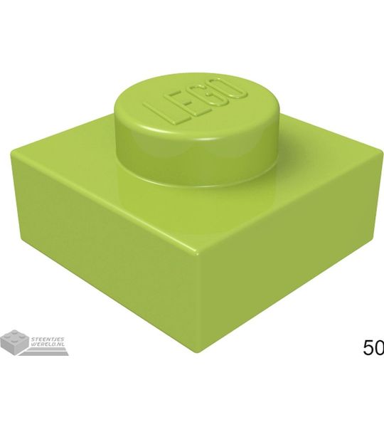 LEGO 3024 Lime 50 stuks