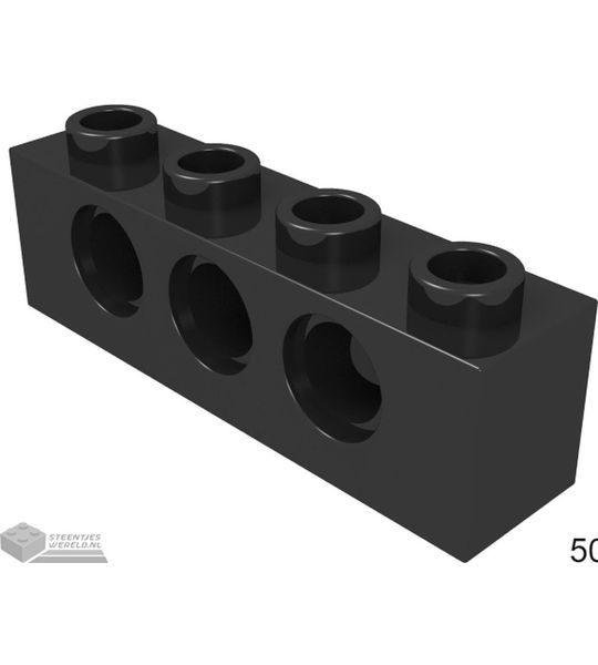 LEGO 3701 Zwart 50 stuks