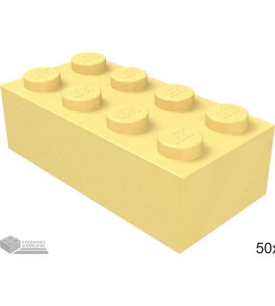 LEGO 3001 Fel lichtoranje 50 stuks