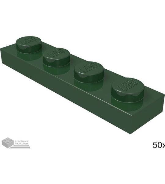 LEGO 3710 Donkergroen 50 stuks