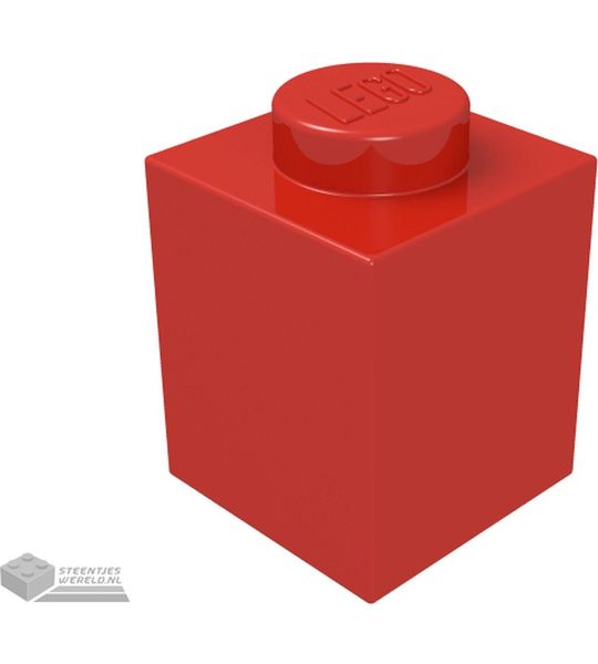 Lego Bouwsteen 1 x 1, 3005 Rood 100 stuks