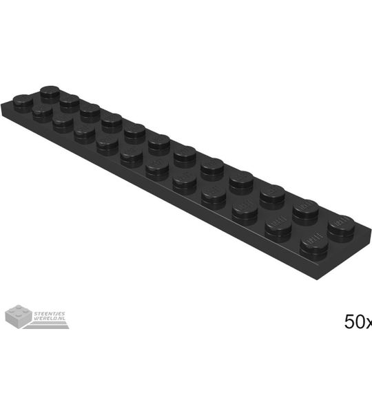 LEGO 2445 Zwart 50 stuks