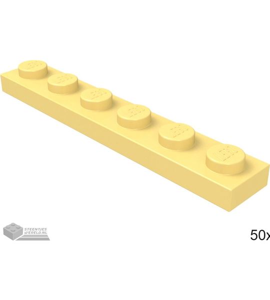 LEGO 3666 Fel lichtoranje 50 stuks