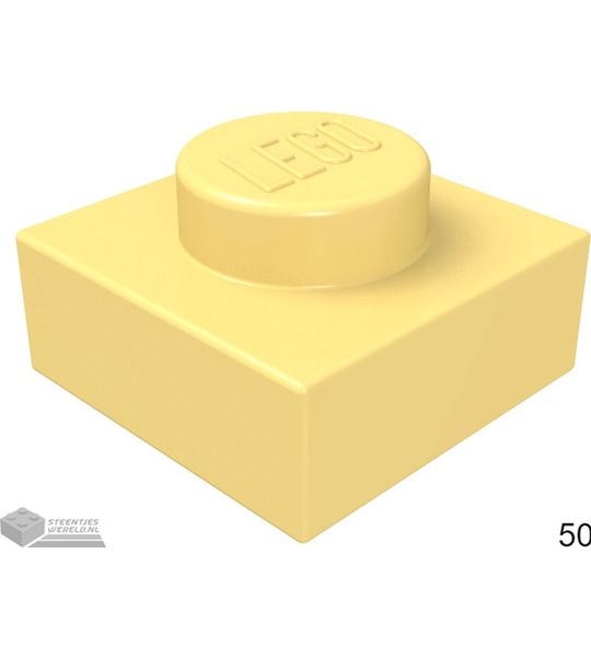 LEGO 3024 Fel lichtoranje 50 stuks