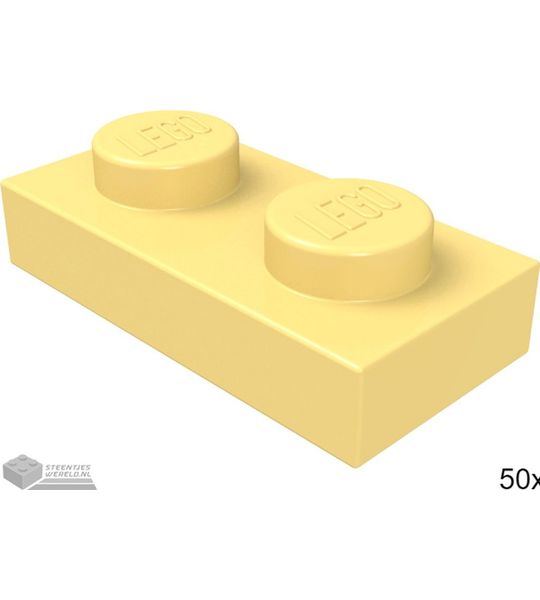 LEGO 3023 Fel lichtoranje 50 stuks