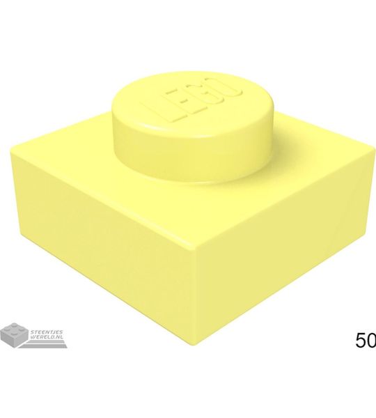 LEGO 3024 Fel lichtgeel 50 stuks