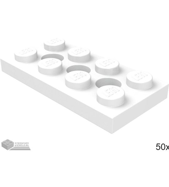 LEGO 3709b Wit 50 stuks