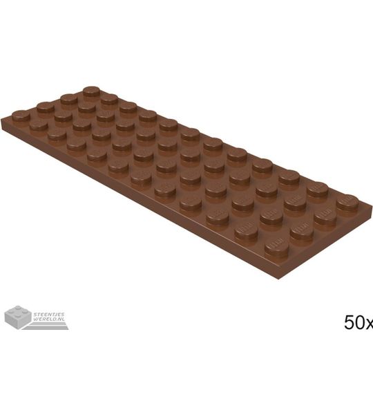 LEGO 3029 Roodbruin 50 stuks