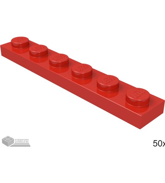 LEGO 3666 Rood 50 stuks