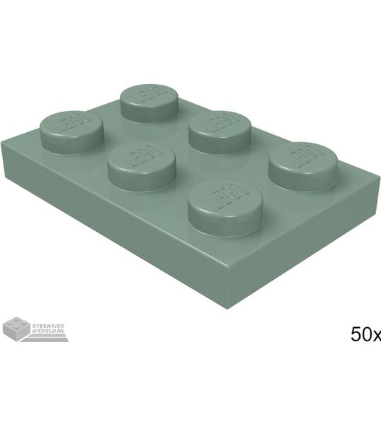 LEGO 3021 Zandgroen 50 stuks